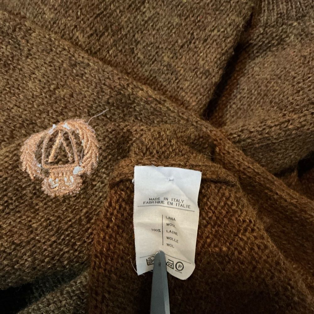 VINTAGE VALENTINO UOMO WOOL SWEATER! EUC! SIZE L - Picture 8 of 8